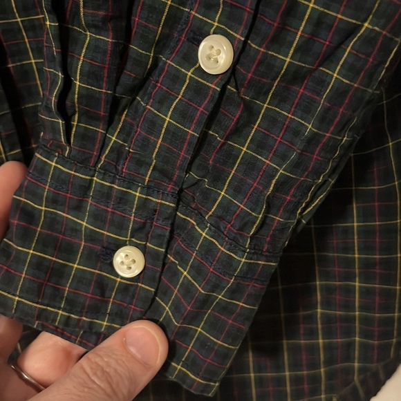 Ralph Lauren Plaid Button Down Dress Shirt Boy's XL 18-20 Windowpane - Picture 8 of 8